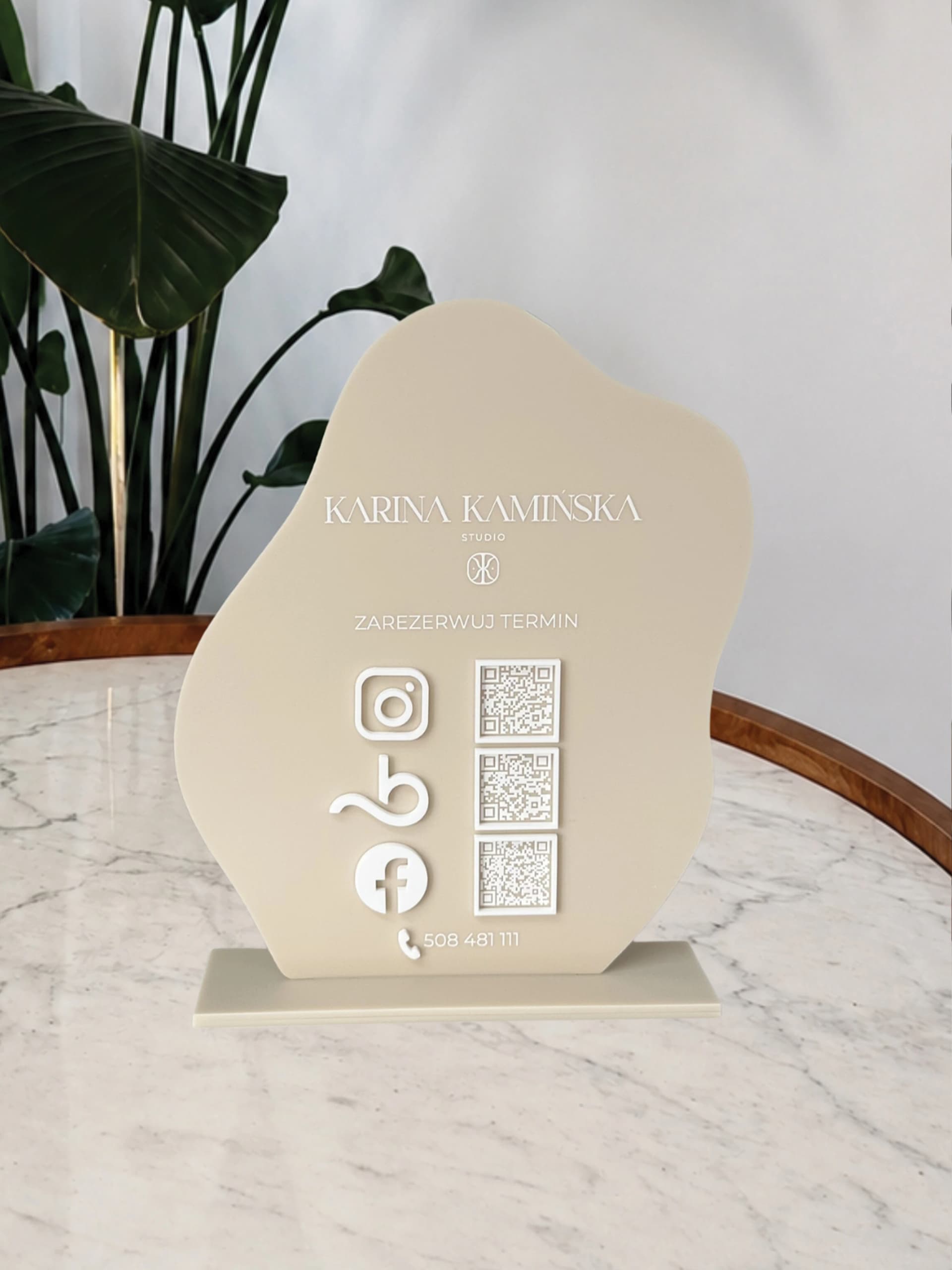 Tabliczka z kodami QR 'STONE'